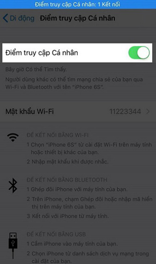 Cách phát wifi từ iphone sim iTel